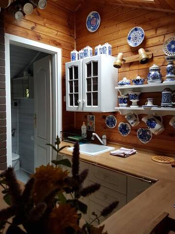 Фото номера Шале Лоджи Domek Letniskowy na Kaszubach &amp; Apartament na poddaszu г. Пуцк 4